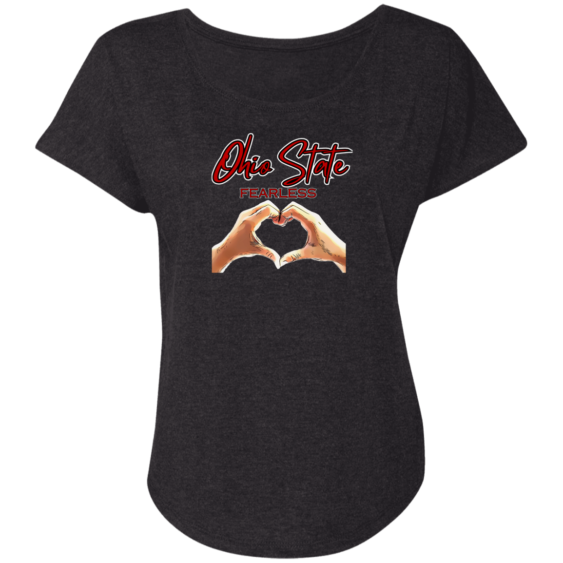 FEARLESS Ohio State Ladies' Triblend Dolman Sleeve
