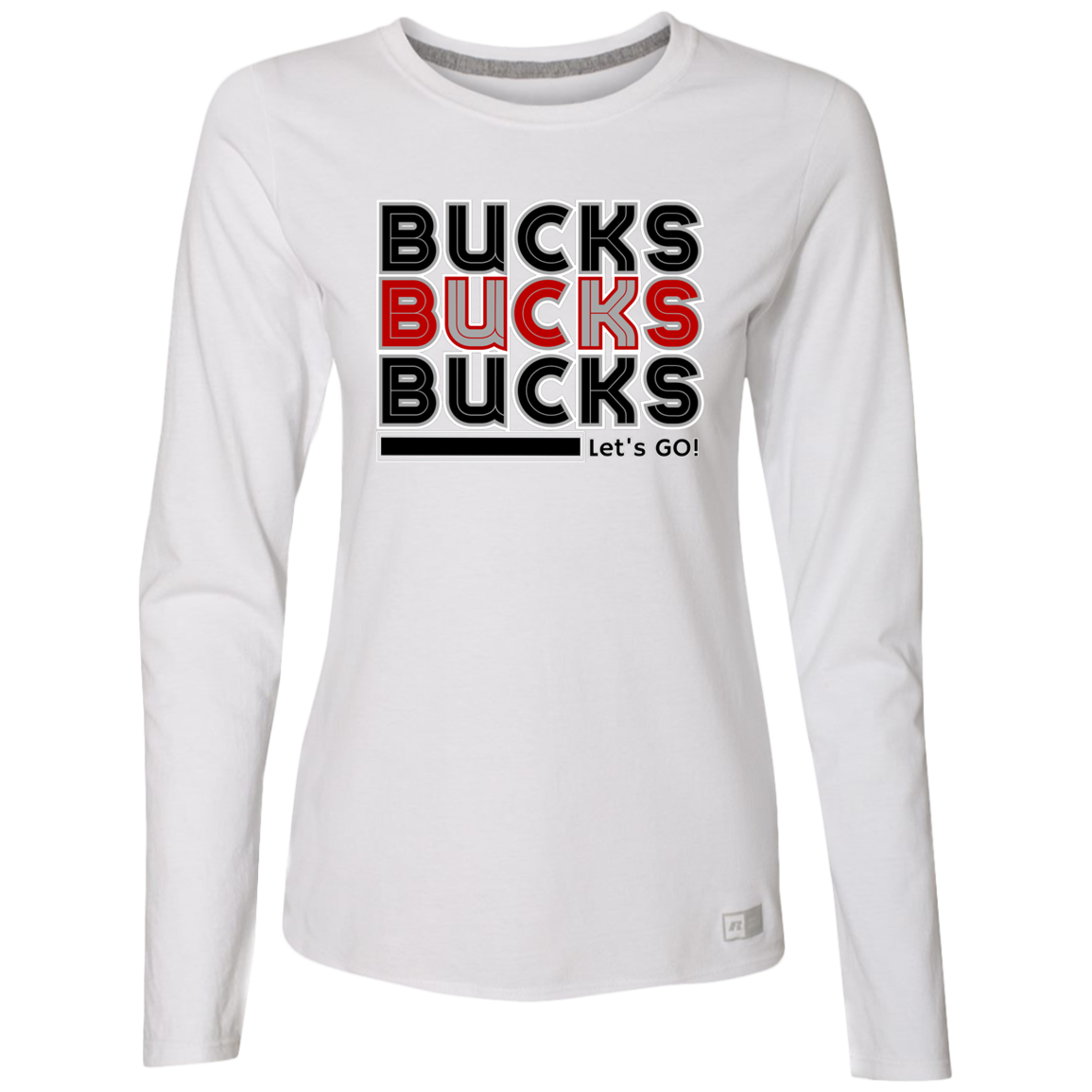 BUCKS Ohio State Ladies’ Essential Dri-Power Long Sleeve Tee