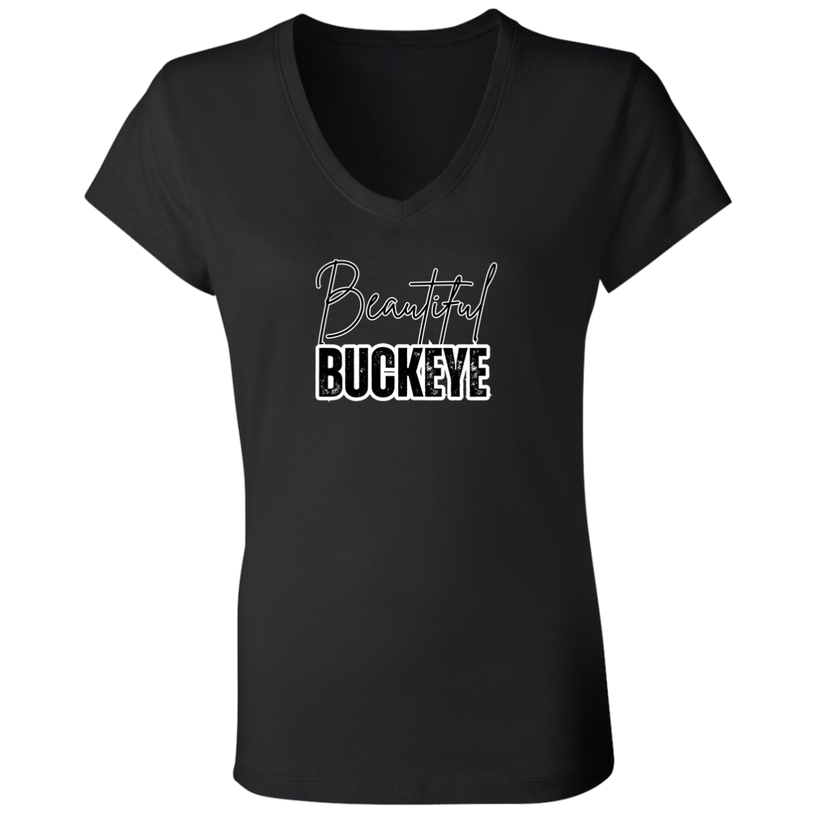 BEAUTIFUL Ohio State Ladies' Jersey V-Neck T-Shirt