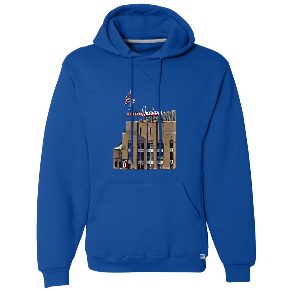 GATE D Cleveland Baseball Dri-Power Fleece Pullover Hoodie