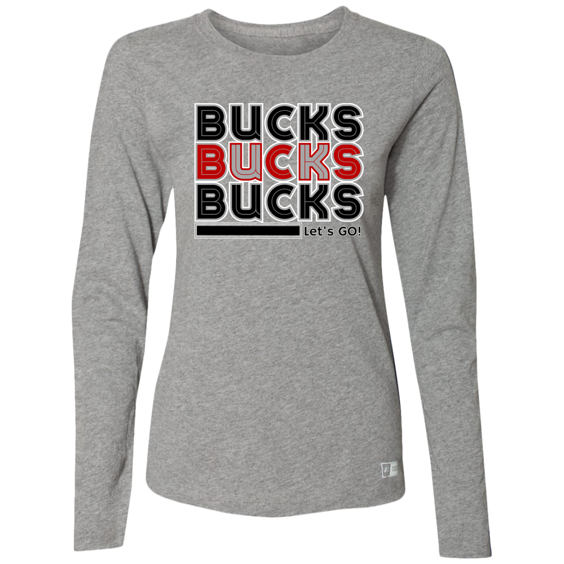 BUCKS Ohio State Ladies’ Essential Dri-Power Long Sleeve Tee