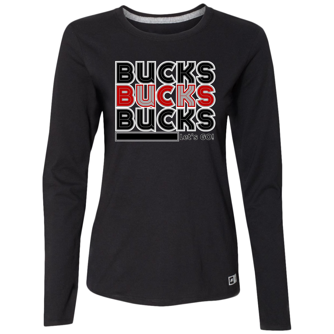 BUCKS Ohio State Ladies’ Essential Dri-Power Long Sleeve Tee