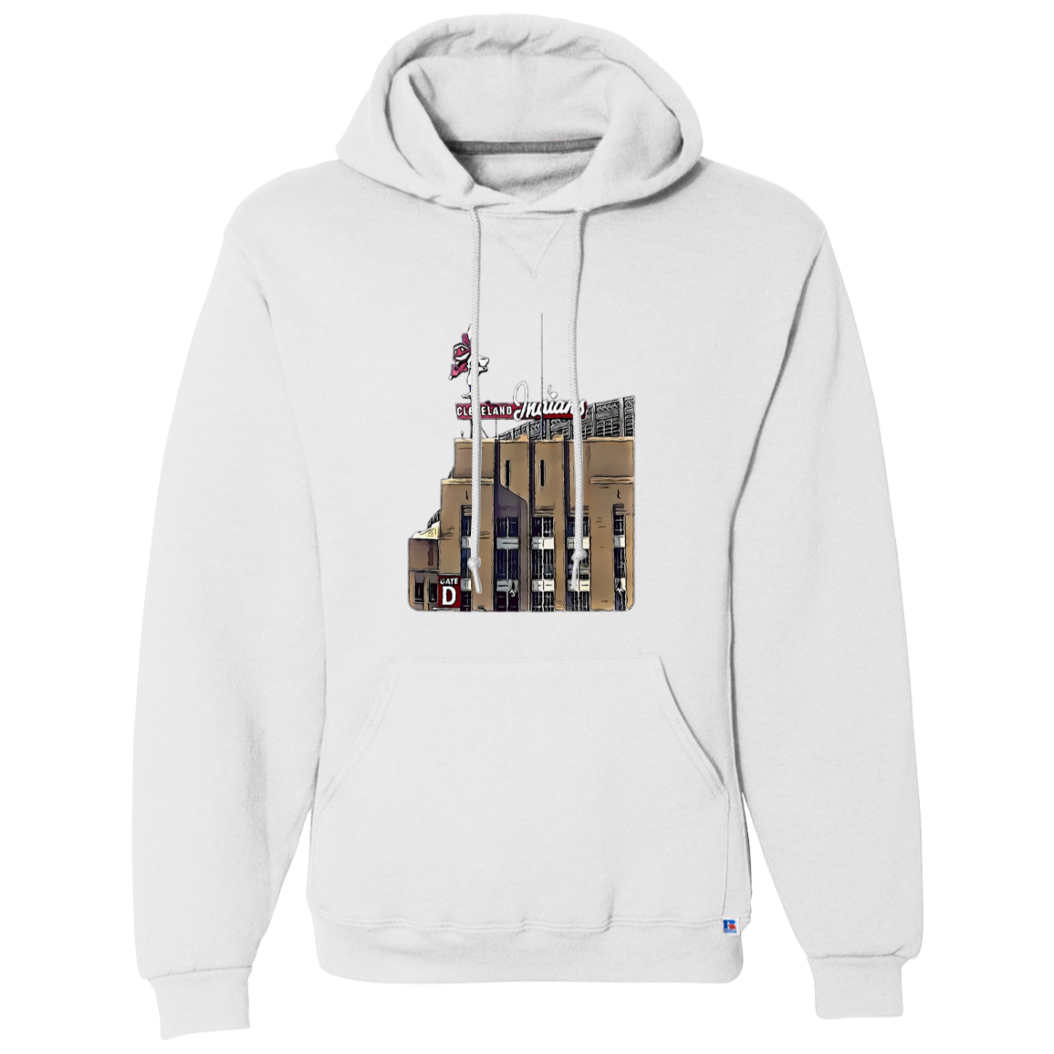 GATE D Cleveland Baseball Dri-Power Fleece Pullover Hoodie