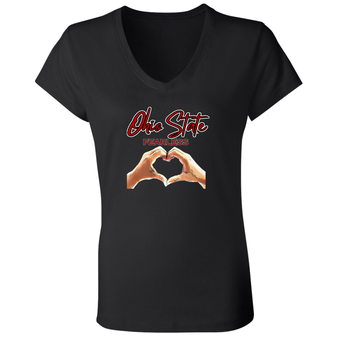 FEARLESS Ohio State Ladies' Jersey V-Neck T-Shirt