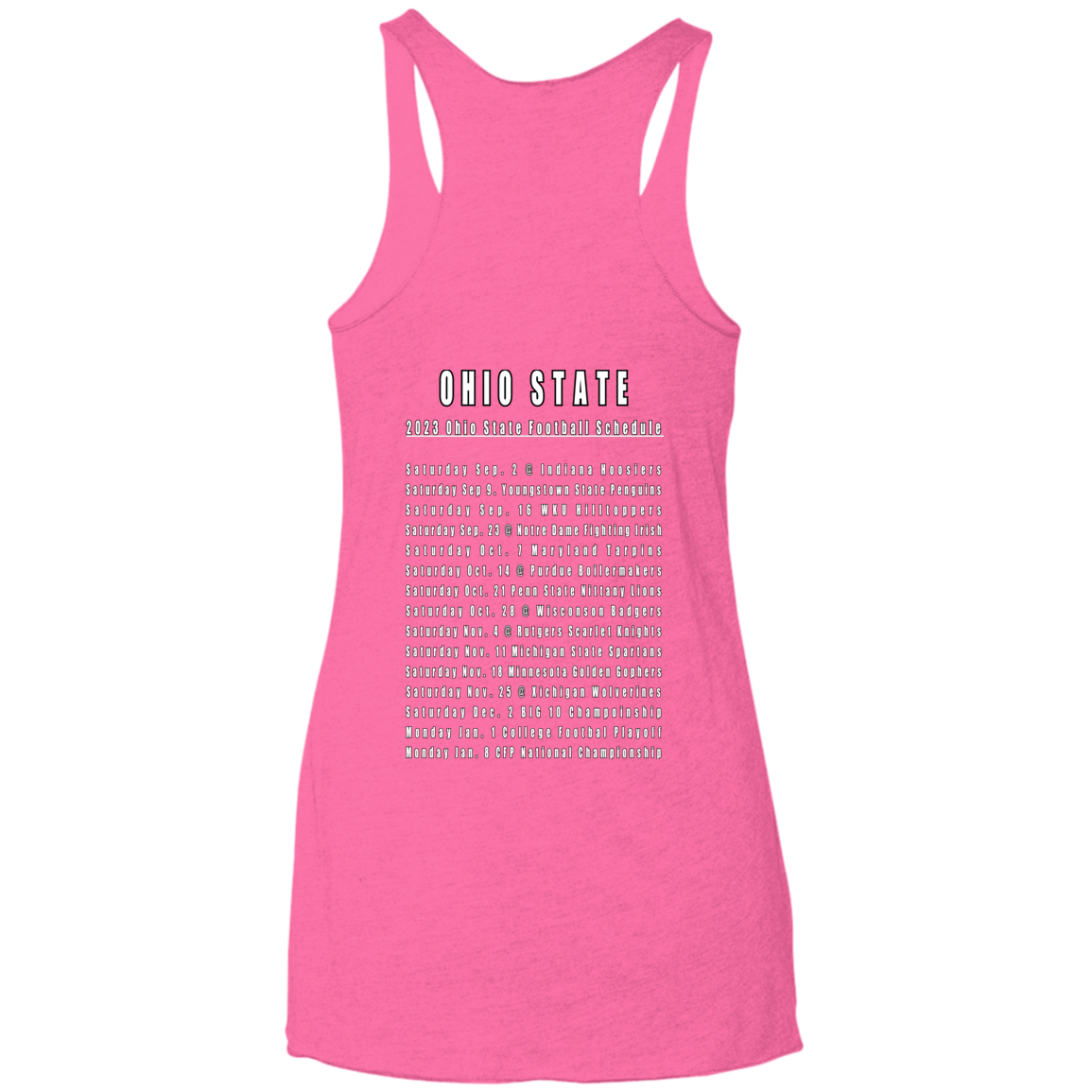 REDOHIO Ohio State Ladies' Triblend Racerback Tank