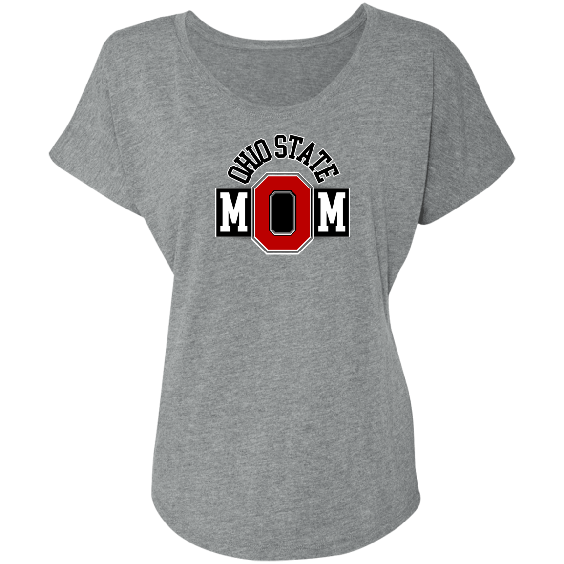 OSUMOM Ohio State Ladies' Triblend Dolman Sleeve