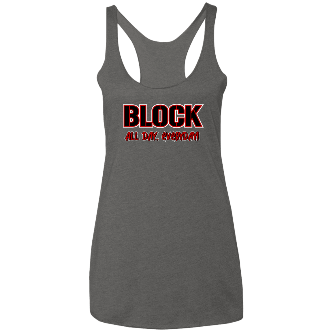 ALLDAY Ohio State Ladies' Triblend Racerback Tank