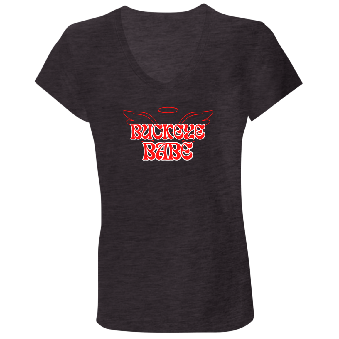 BABE Ohio State Ladies' Jersey V-Neck T-Shirt
