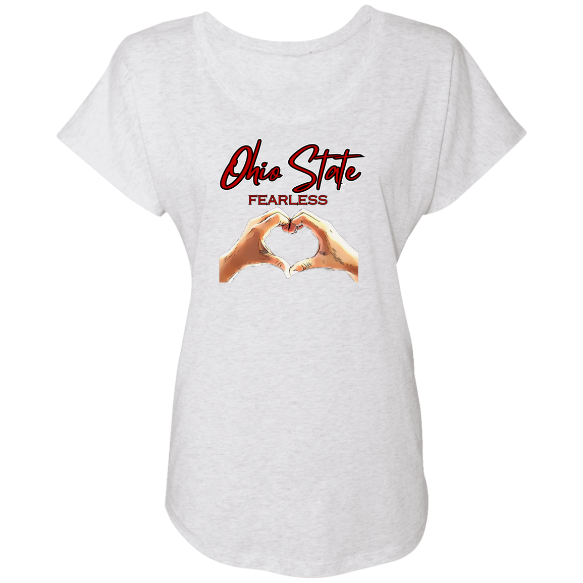 FEARLESS Ohio State Ladies' Triblend Dolman Sleeve