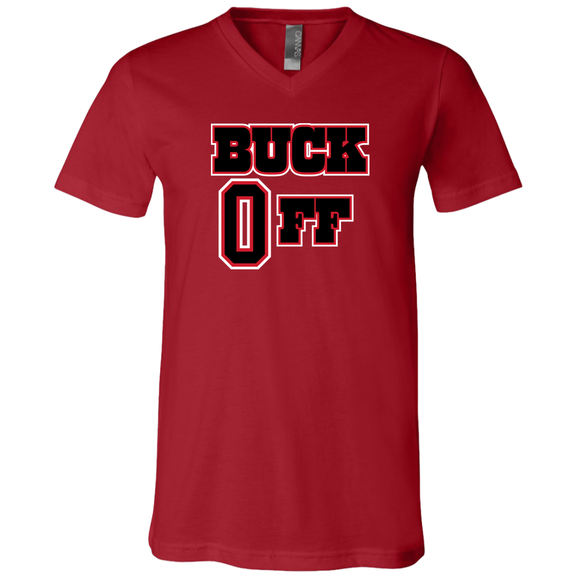 BUCKOFF Ohio State Unisex Jersey SS V-Neck T-Shirt