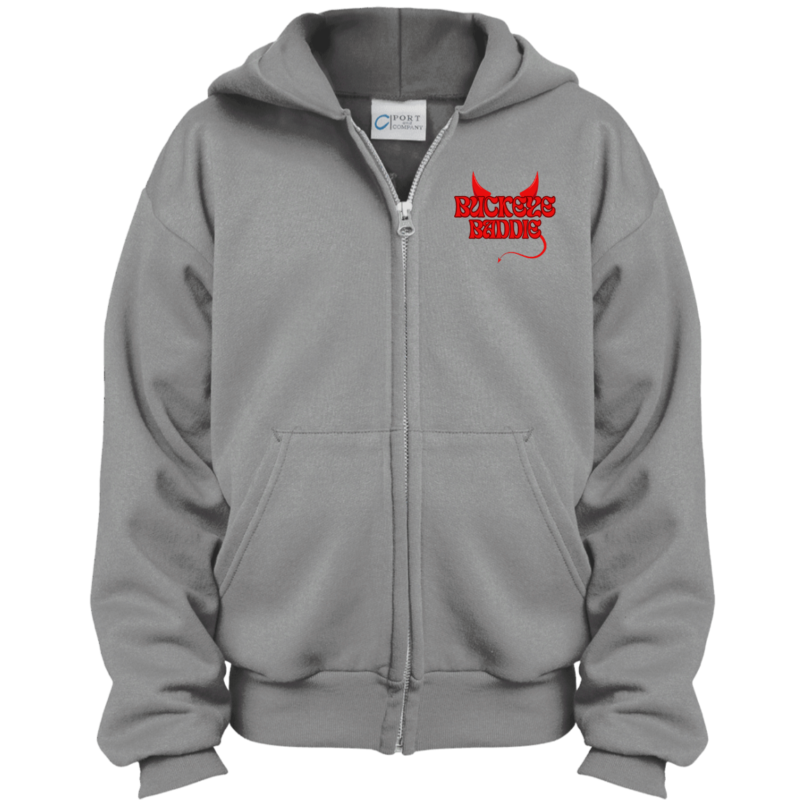 BADDIE Ohio State Youth Full Zip Hoodie
