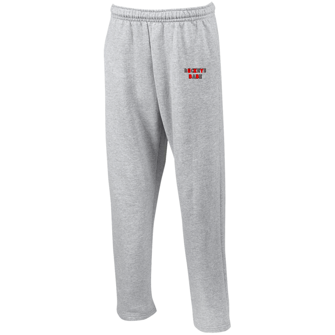 BUCKBABE Ohio State Open Bottom Sweatpants with Pockets