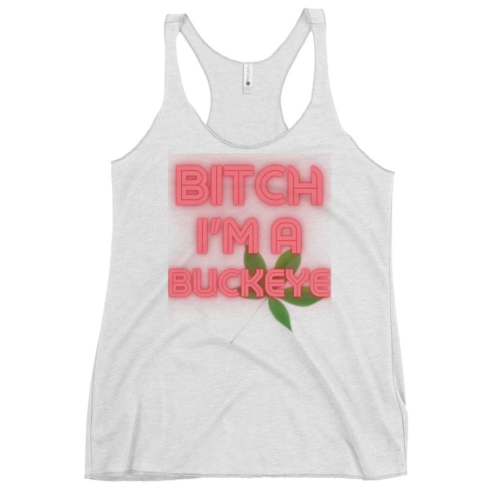 BITCH Ohio State Women's Racerback Graphic Tank