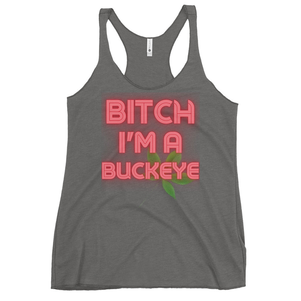 BITCH Ohio State Women's Racerback Graphic Tank