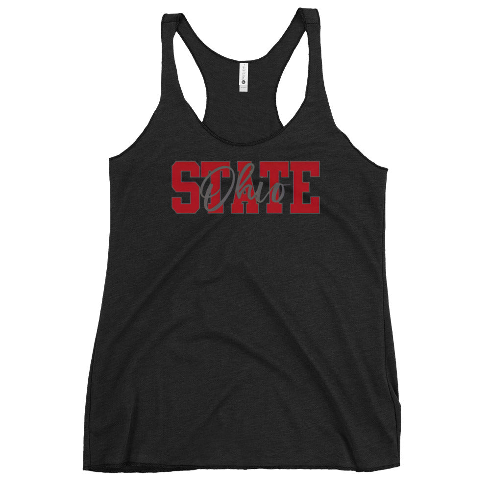 OHIO STATE S Women's Racerback Graphic Tank