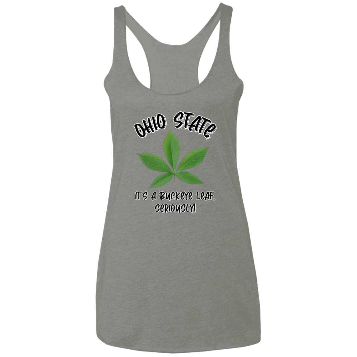 SERIOUSLY Ohio State Ladies' Triblend Racerback Tank