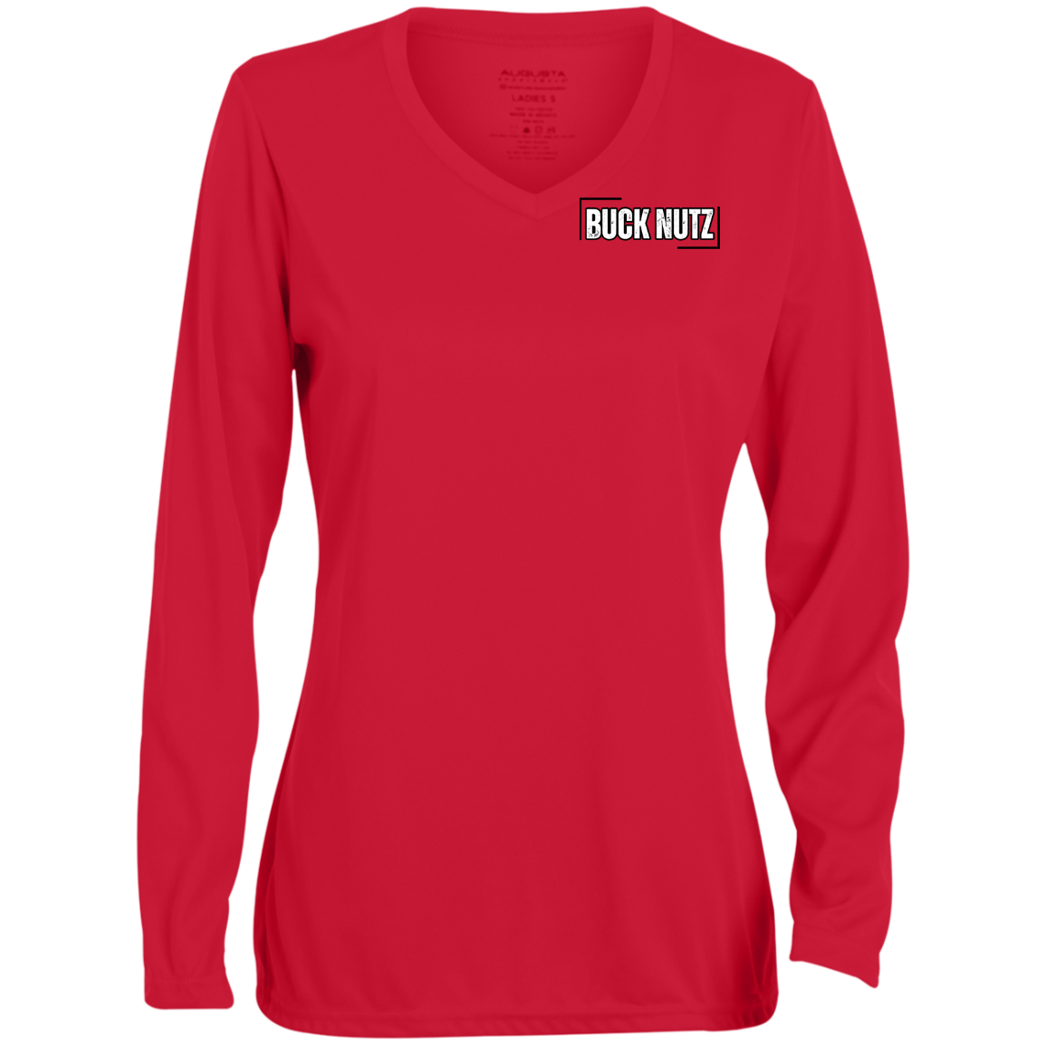 MICHIGAN CHOKE Ohio State Ladies' Moisture-Wicking Long Sleeve V-Neck Tee