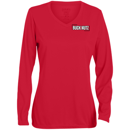 MICHIGAN CHOKE Ohio State Ladies' Moisture-Wicking Long Sleeve V-Neck Tee