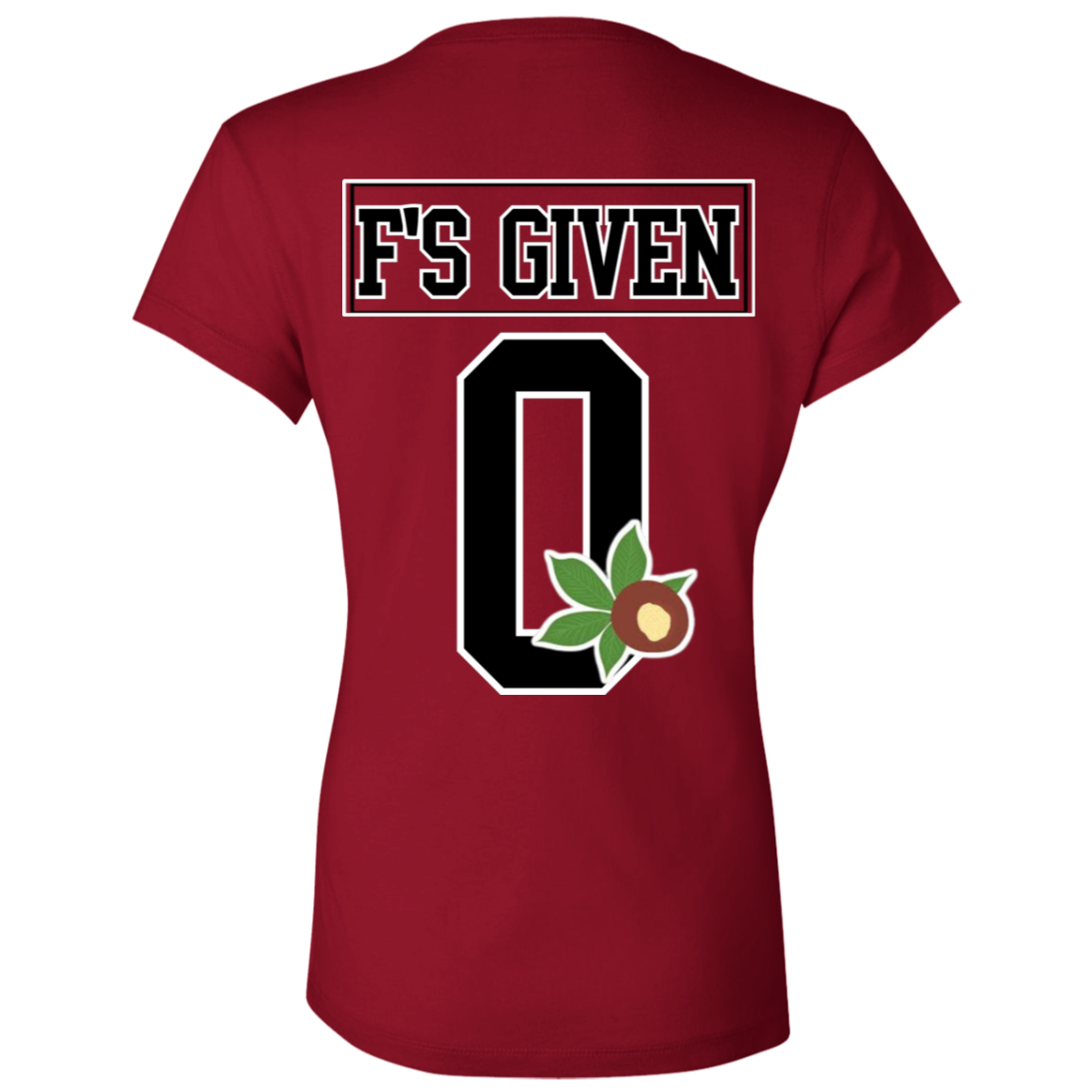 GIVEN'S Ohio State Ladies' Jersey V-Neck T-Shirt