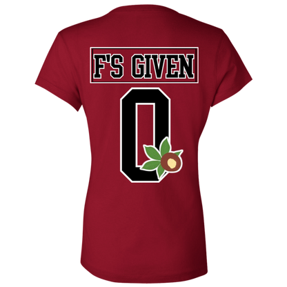 GIVEN'S Ohio State Ladies' Jersey V-Neck T-Shirt