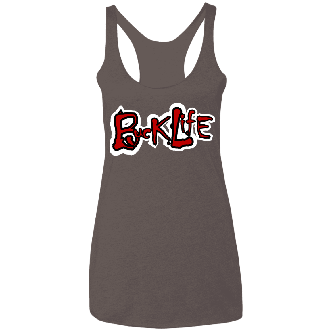 BUCK LIFE Ohio State Ladies' Triblend Racerback Tank