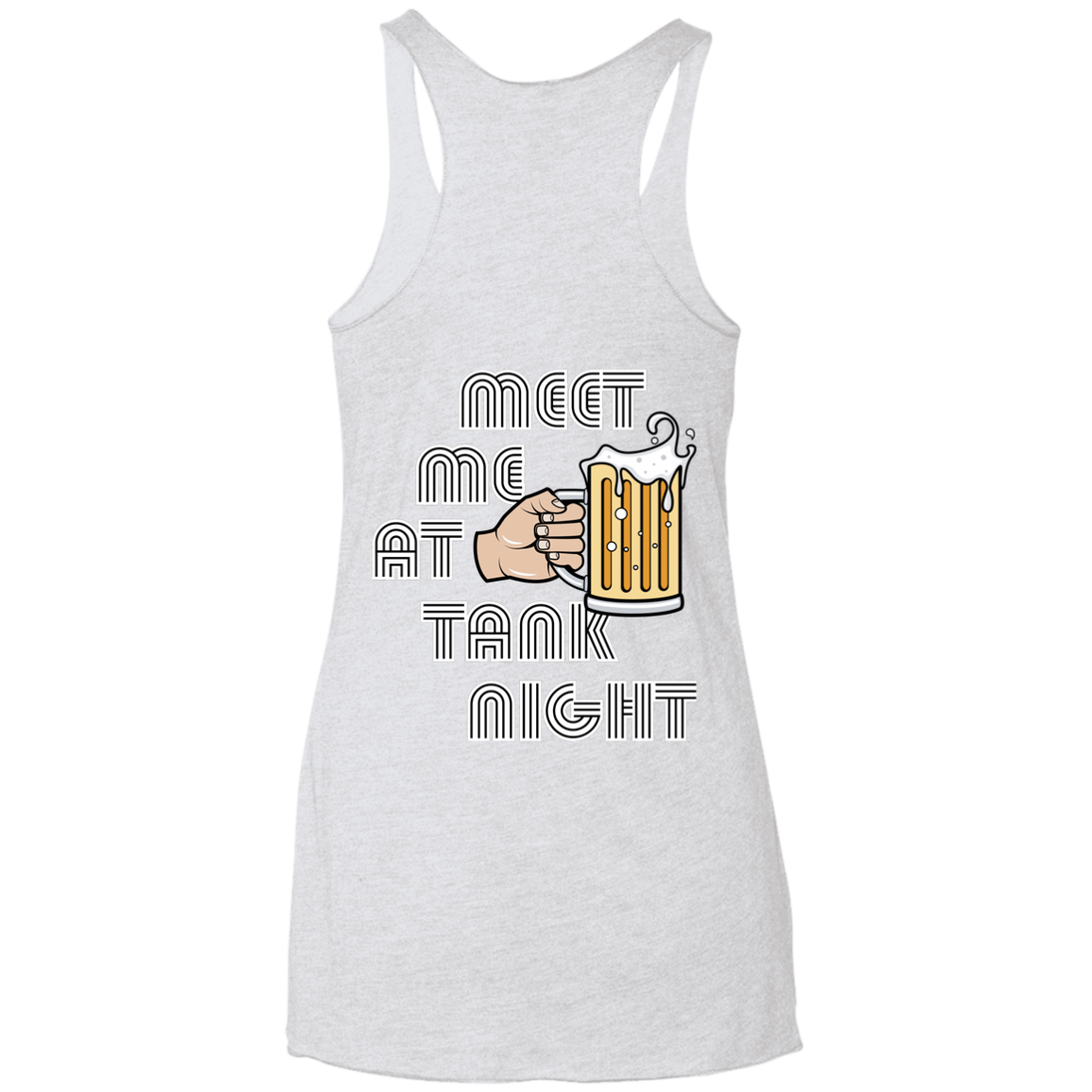 TANK NIGHT Ohio State Ladies' Triblend Racerback Tank