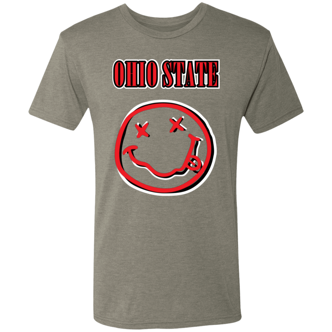 TEAMSPIRIT Ohio State Men's Triblend T-Shirt