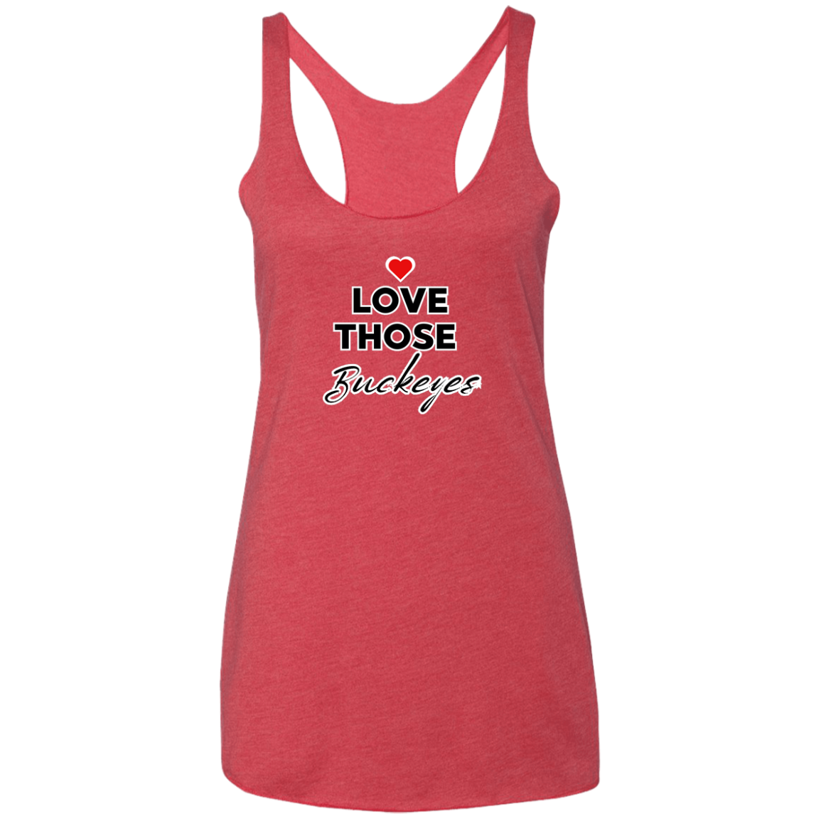 LOVEBUCKS Ohio State Ladies' Triblend Racerback Tank