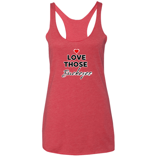 LOVEBUCKS Ohio State Ladies' Triblend Racerback Tank