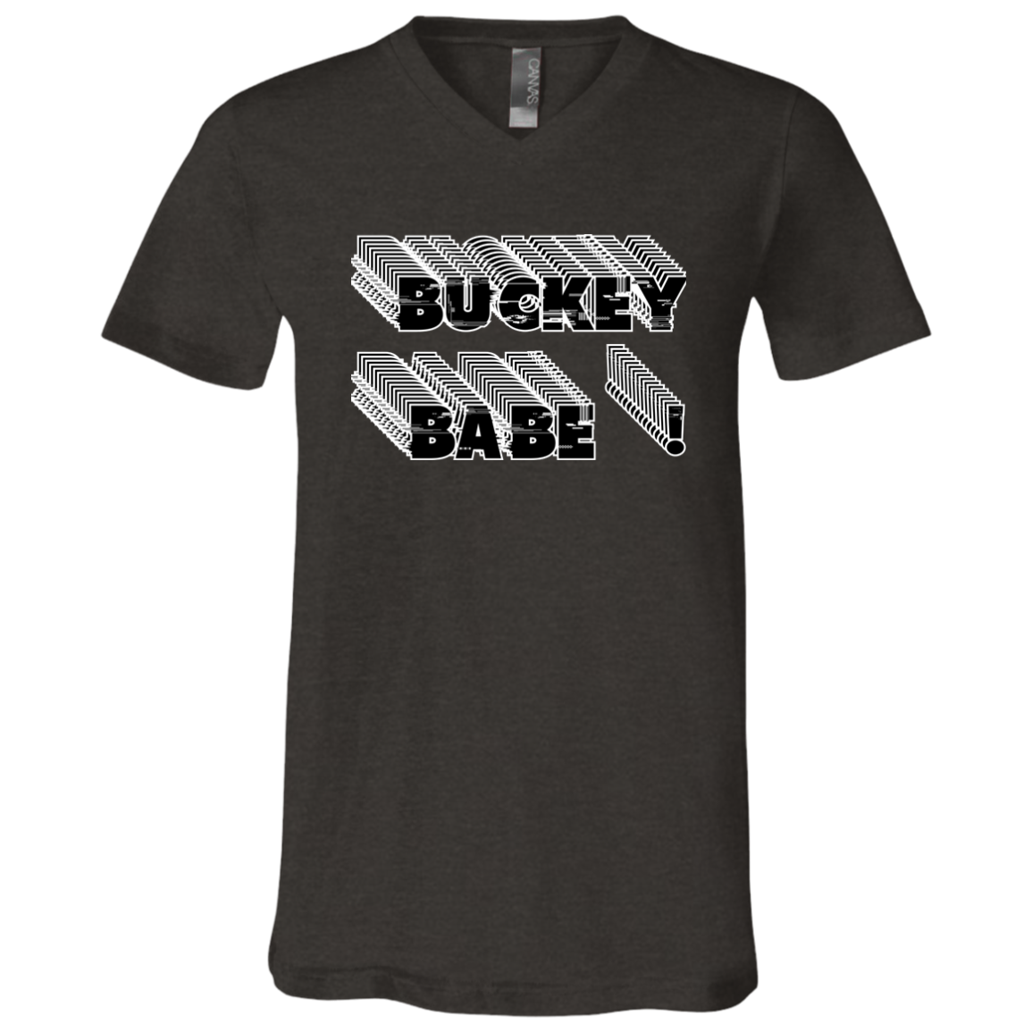 BUCKEYEBABE Ohio State Unisex Jersey SS V-Neck T-Shirt