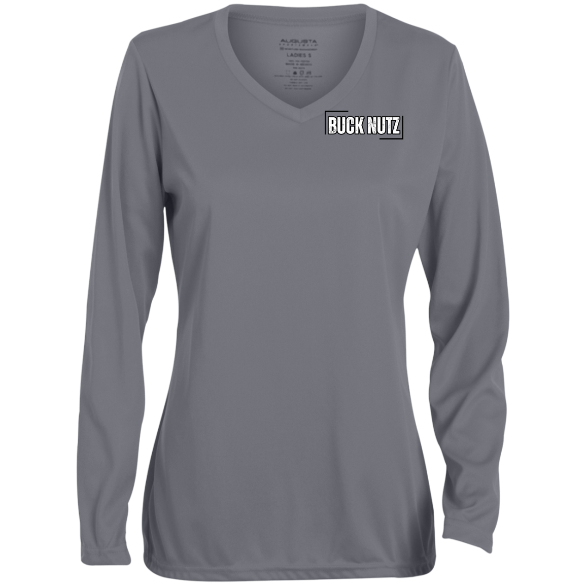 MICHIGAN CHOKE Ohio State Ladies' Moisture-Wicking Long Sleeve V-Neck Tee