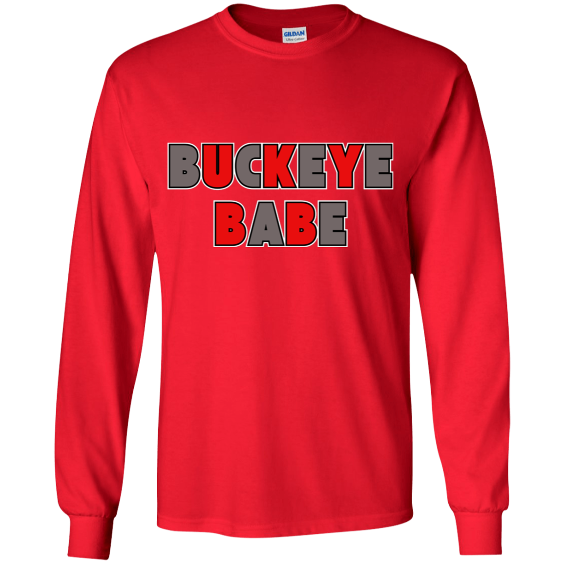 BUCKBABE Ohio State Youth LS T-Shirt