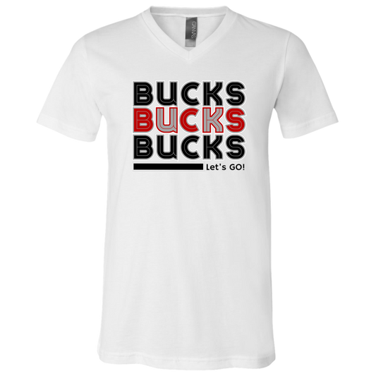 BUCKS Ohio State Unisex Jersey SS V-Neck T-Shirt