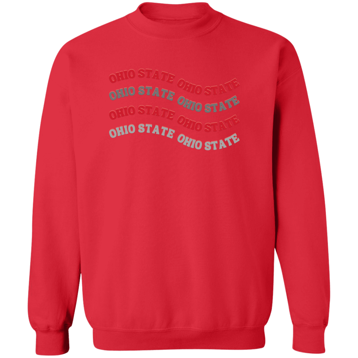 WAVE Ohio State Crewneck Pullover Sweatshirt