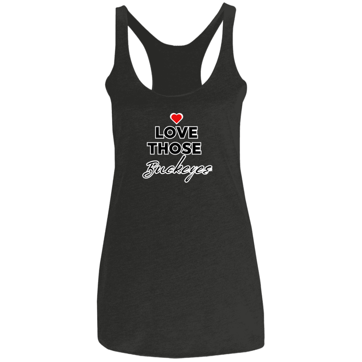 LOVEBUCKS Ohio State Ladies' Triblend Racerback Tank