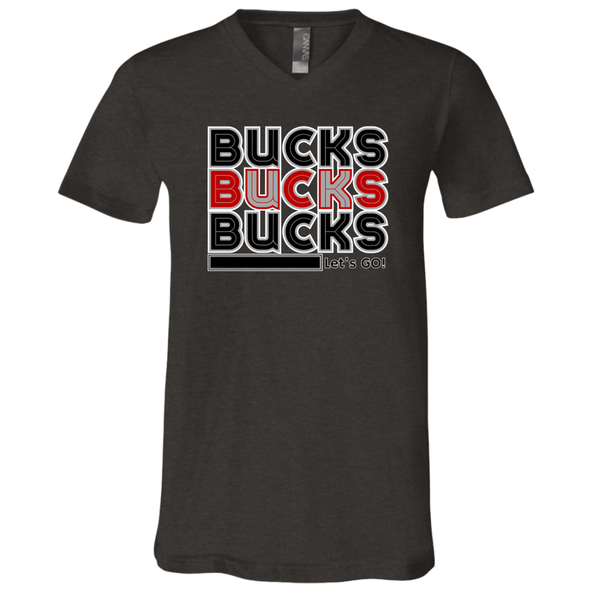 BUCKS Ohio State Unisex Jersey SS V-Neck T-Shirt