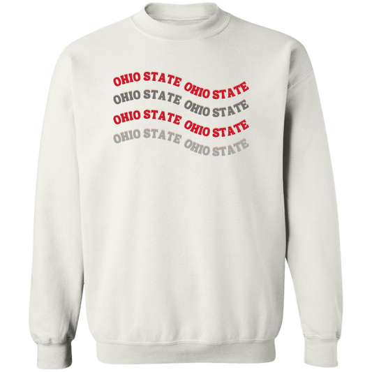 WAVE Ohio State Crewneck Pullover Sweatshirt