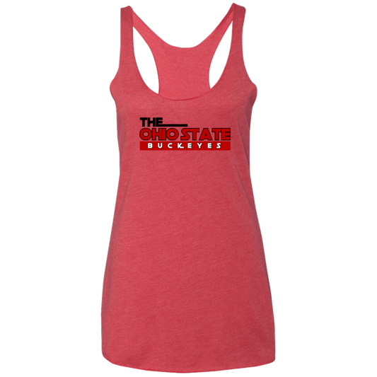 B2TF Ohio State Ladies' Triblend Racerback Tank