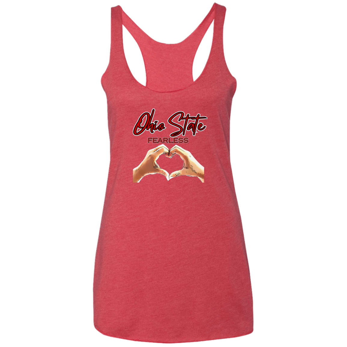 FEARLESS Ohio State Ladies' Triblend Racerback Tank