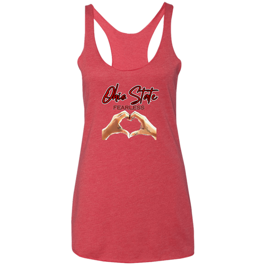 FEARLESS Ohio State Ladies' Triblend Racerback Tank