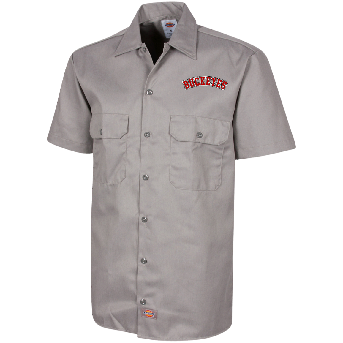 BUCKEYES Ohio State Dickies Men's Short Sleeve Workshirt