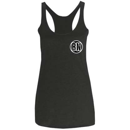 BUCK OFF Ohio State Ladies' Triblend Racerback Tank