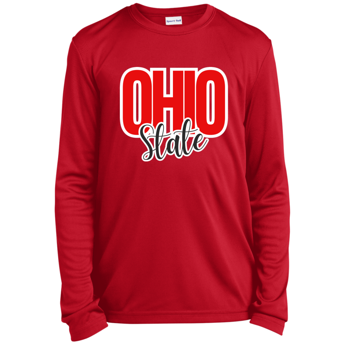 OSTATE Ohio State Youth Long Sleeve Performance Tee