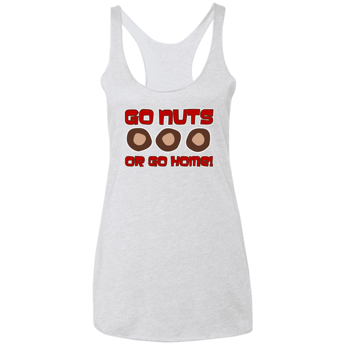 NUTS Ohio State Ladies' Triblend Racerback Tank