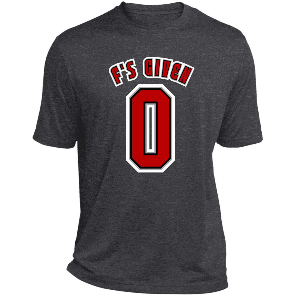 F'SGIVEN Ohio State Heather Performance Tee