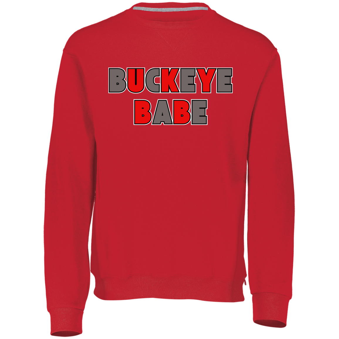 BUCKBABE Ohio State Youth Dri-Power Fleece Crewneck Sweatshirt