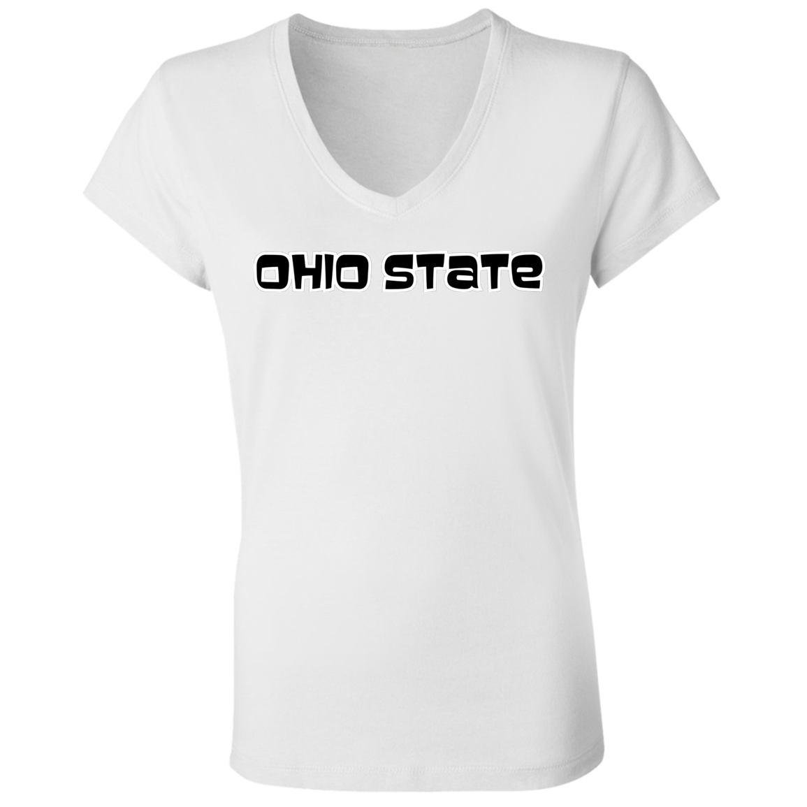 80'S CLASSIC Ohio State Classic Ladies' Jersey V-Neck T-Shirt