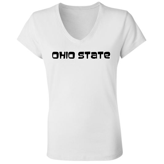 80'S CLASSIC Ohio State Classic Ladies' Jersey V-Neck T-Shirt