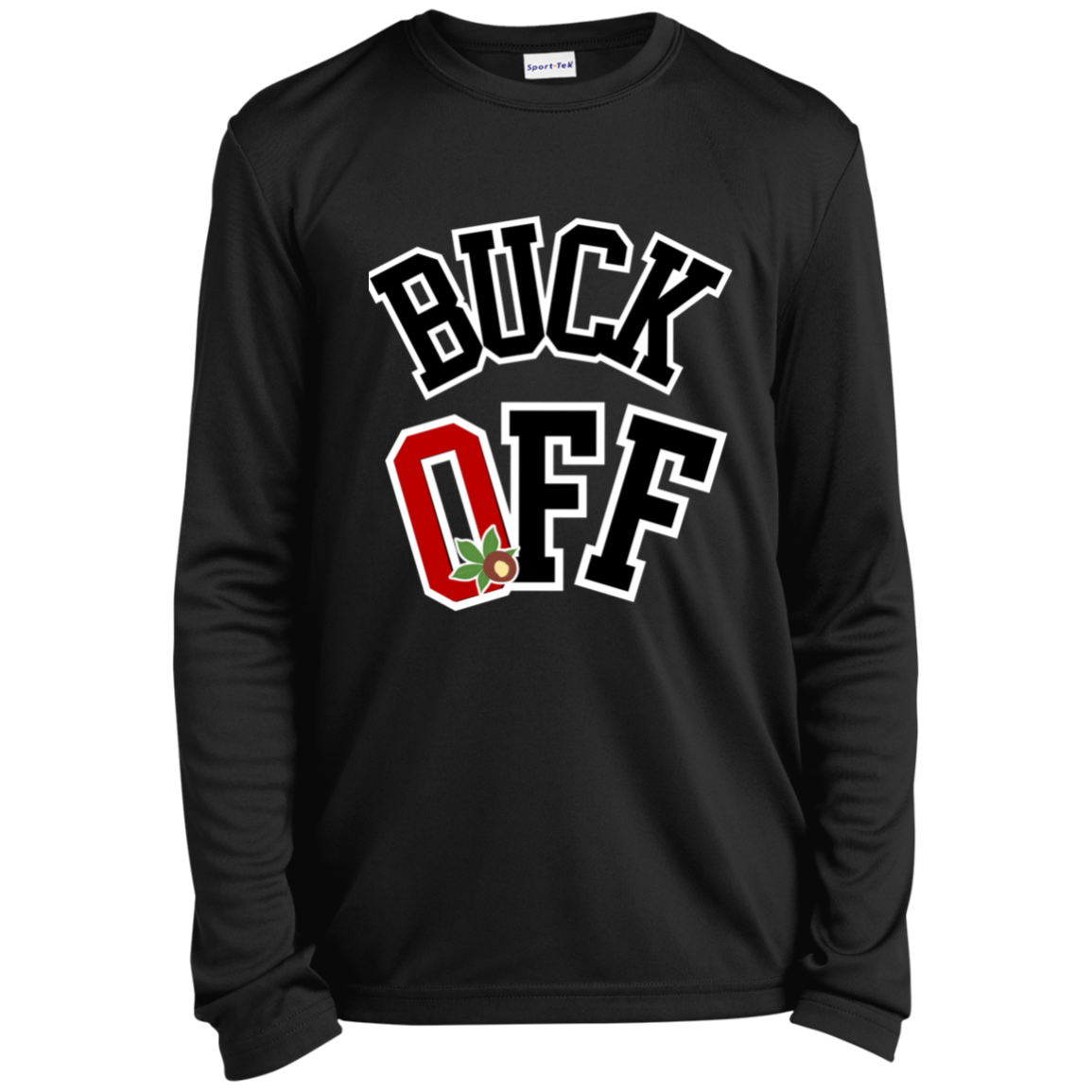 BUCKOFF Ohio State Youth Long Sleeve Performance Tee