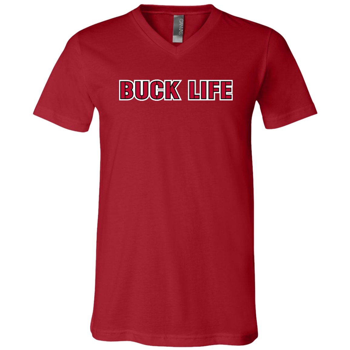 BUCKLIFE Ohio State Unisex Jersey SS V-Neck T-Shirt